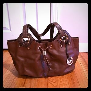 Michael Kors leather shoulder bag